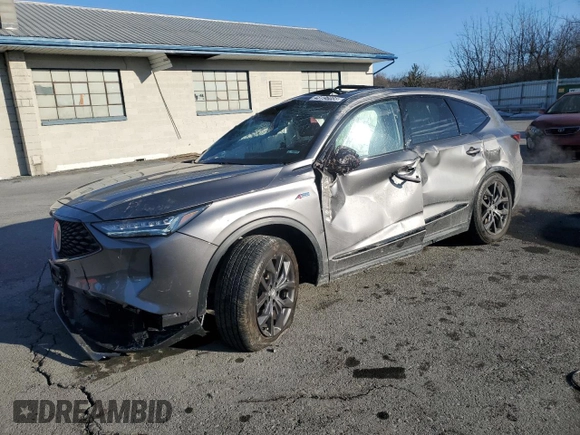 2024 Acura MDX w/A-Spec Package with VIN 5J8YE1H00RL020647, listed as a Copart auction lot 43196085 with 17,975 mi miles and Salvage Title. Bid and sale history available at carsss.com. Image 1.