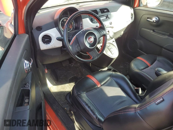 2014 FIAT 500e с VIN 3C3CFFGE1ET266948, выставлен на аукционе Copart как лот 57137835 с пробегом 86 013 миль миль и Чистый • Clean title. История ставок и продаж доступна на DreamBid. Изображение 8.