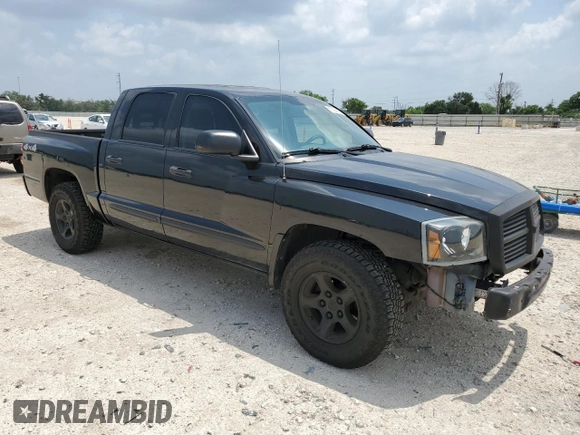 2007 Dodge Dakota SLT with VIN 1D7HW48K97S129325, listed as a Copart auction lot 55304415 with 125,506 mi miles and Clean Title. Bid and sale history available at carsss.com. Image 4.
