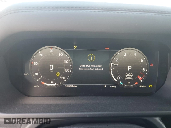 2024 Land Rover Defender X-Dynamic SE with VIN SALE2FEU1R2334322, listed as a Copart auction lot 61026585 with 6,280 mi miles and Non repairable. Bid and sale history available at DreamBid. Image 9.