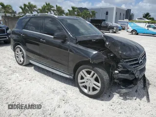 2014 Mercedes-Benz M 350 with VIN 4JGDA5JB1EA351654, listed as a Copart auction lot 55510505 with 193,285 mi miles and Salvage title. Bid and sale history available at DreamBid. Image 4.