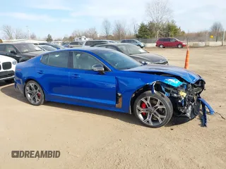 2020 Kia Stinger GT1 with VIN KNAE45LCXL6074179, listed as a IAAI auction lot 41718721 with 58,092 mi miles. Bid and sale history available at carsss.com. Image 13.