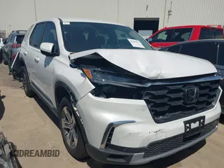 2025 Honda Pilot EX-L with VIN 5FNYG1H46SB052961, listed as a IAAI auction lot 41392972 with 2,573 mi miles and . Bid and sale history available at DreamBid. Image 1.