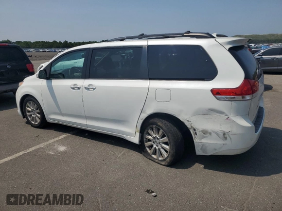 2013 Toyota Sienna XLE with VIN 5TDDK3DC2DS052055, listed as a Copart auction lot 89364395 with 219,670 mi miles and Non Repairable. Bid and sale history available at DreamBid. Image 2.