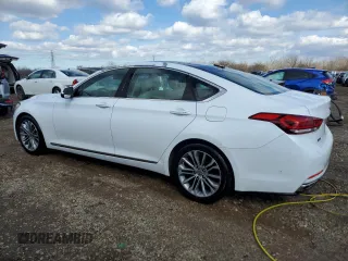 2015 Hyundai Genesis 3.8L with VIN KMHGN4JE2FU100373, listed as a Copart auction lot 50144325 with 89,547 mi miles and Salvage Title. Bid and sale history available at carsss.com. Image 2.