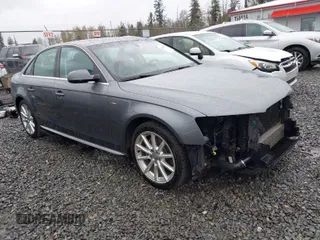 2015 Audi A4 Premium with VIN WAUAFAFLXFN009971, listed as a IAAI auction lot 42004348 with 109,362 mi miles. Bid and sale history available at carsss.com. Image 1.