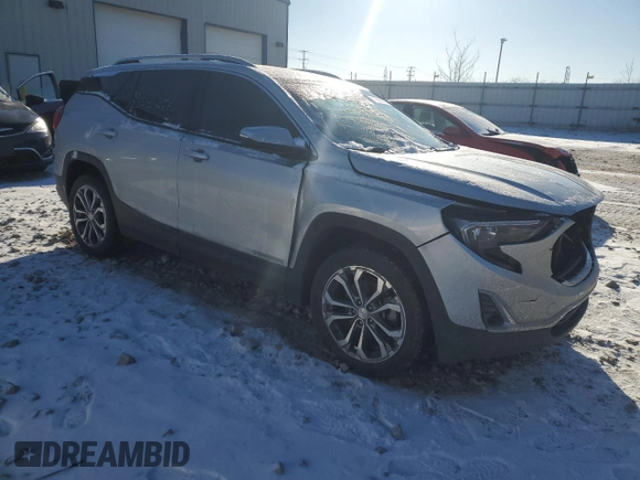 2018 GMC Terrain SLT with VIN 3GKALVEX8JL300375, listed as a Copart auction lot 41511725 with 107,102 mi miles and Salvage Title. Bid and sale history available at carsss.com. Image 4.