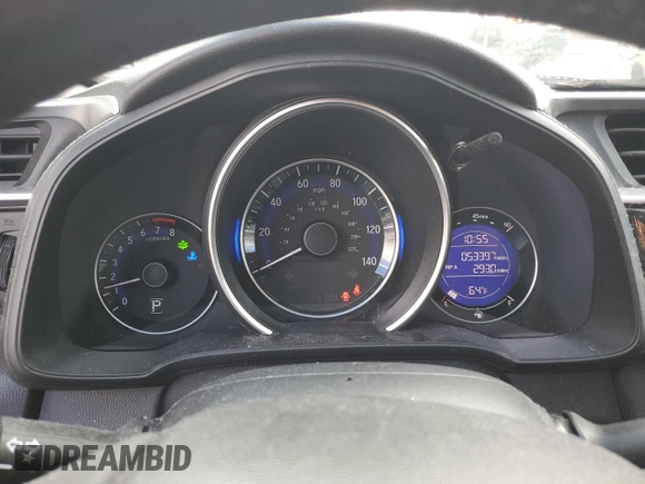2017 Honda Fit EX-L with VIN 3HGGK5H80HM704757, listed as a Copart auction lot 80079734 with 53,397 mi miles and Salvage Title. Bid and sale history available at DreamBid. Image 9.