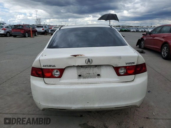 2005 Acura TSX with VIN JH4CL96905C006688, listed as a Copart auction lot 48003285 with 202,133 mi miles and Salvage title. Bid and sale history available at DreamBid. Image 6.