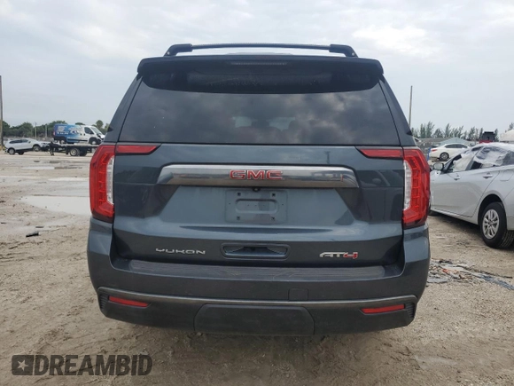 2021 GMC Yukon XL AT4 with VIN 1GKS2HKD4MR293229, listed as a Copart auction lot 66513544 with 89,303 mi miles and Salvage Title. Bid and sale history available at carsss.com. Image 6.