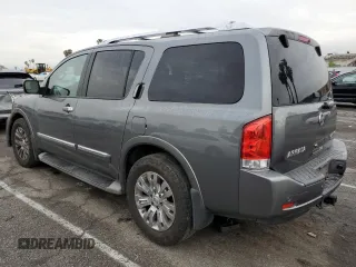 2015 Nissan Armada Platinum z VIN 5N1BA0NF6FN617932, wystawiony jako Copart lot #48202355 z przebiegiem 101 219 mil mil oraz Szkoda całkowita • Salvage title. Historia ofert i sprzedaży dostępna na DreamBid. Obrazek 2.