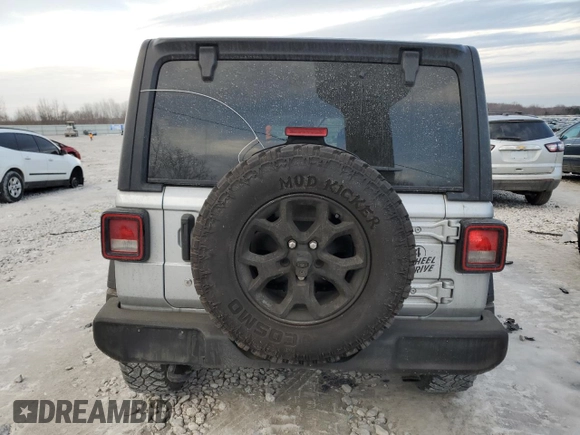 2023 Jeep Wrangler Sport S with VIN 1C4HJXDGXPW532573, listed as a Copart auction lot 43852985 with 96,720 mi miles and Clean Title. Bid and sale history available at DreamBid. Image 6.