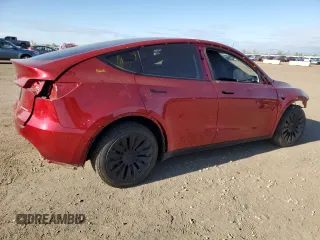 2024 Tesla Model Y Long Range with VIN 7SAYGDEE4RA257722, listed as a Copart auction lot 54577865 with 10,713 mi miles and Salvage Title. Bid and sale history available at DreamBid. Image 3.