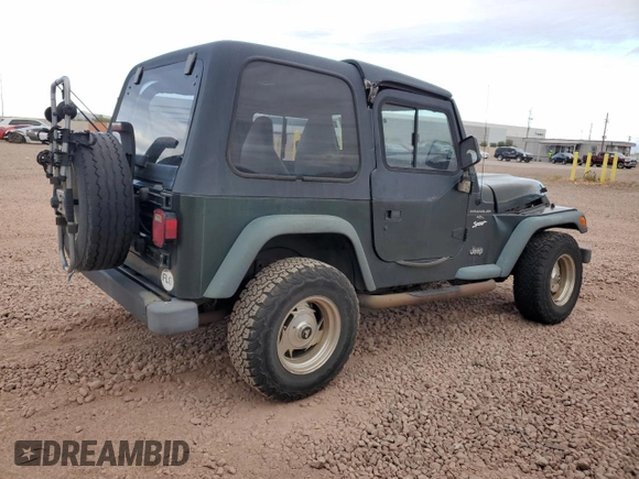 1997 Jeep Wrangler Sport with VIN 1J4FY19S6VP541852, listed as a Copart auction lot 48047235 with 163,501 mi miles and Salvage Title. Bid and sale history available at carsss.com. Image 3.