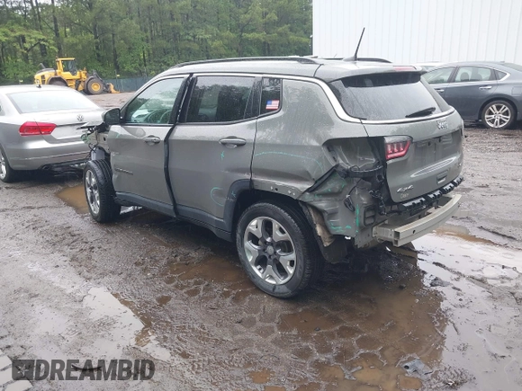 2020 Jeep Compass Limited with VIN 3C4NJDCB4LT126814, listed as a IAAI auction lot 42352025 with 92,754 mi miles and . Bid and sale history available at DreamBid. Image 3.