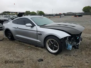2022 Ford Mustang GT with VIN 1FA6P8CF9N5100621, listed as a Copart auction lot 57861795 with 51,683 mi miles and Salvage title. Bid and sale history available at DreamBid. Image 4.
