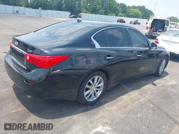 2017 Infiniti Q50 Premium with VIN JN1EV7AP3HM742556, listed as a IAAI auction lot 42416794 with 114,631 mi miles and . Bid and sale history available at DreamBid. Image 4.