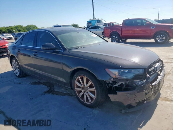 2013 Audi A6 Premium Plus with VIN WAUDFAFC5DN063589, listed as a Copart auction lot 66047015 with 108,569 mi miles and Clean title. Bid and sale history available at DreamBid. Image 4.