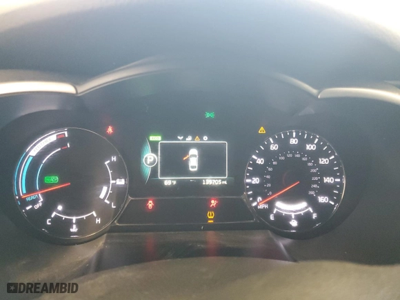 2014 Kia Optima Hybrid LX with VIN KNAGM4AD5E5065025, listed as a Copart auction lot 53139885 with 139,705 mi miles and Salvage Title. Bid and sale history available at carsss.com. Image 9.