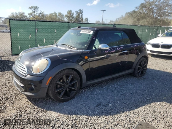 2011 MINI Convertible with VIN WMWZN3C57BTZ89544, listed as a Copart auction lot 80065204 with Not provided miles and Salvage title. Bid and sale history available at DreamBid. Image 1.
