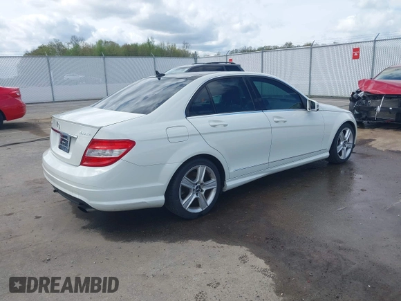 2011 Mercedes-Benz C 300 Sport with VIN WDDGF8BB5BR151334, listed as a IAAI auction lot 42083586 with 184,963 mi miles and . Bid and sale history available at DreamBid. Image 4.
