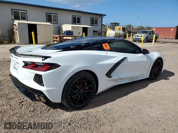 2023 Chevrolet Corvette 1LT with VIN 1G1YA2D40P5138801, listed as a Copart auction lot 86549314 with 6,374 mi miles and Salvage title. Bid and sale history available at DreamBid. Image 3.