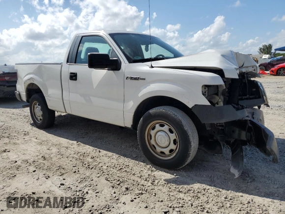 2012 Ford F-150 XL with VIN 1FTMF1CM0CFC82355, listed as a Copart auction lot 53418084 with 0 mi miles and Salvage Title. Bid and sale history available at carsss.com. Image 4.