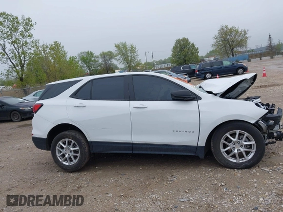 2022 Chevrolet Equinox LS with VIN 3GNAXHEV9NS213412, listed as a IAAI auction lot 42179897 with 51,681 mi miles and . Bid and sale history available at DreamBid. Image 12.