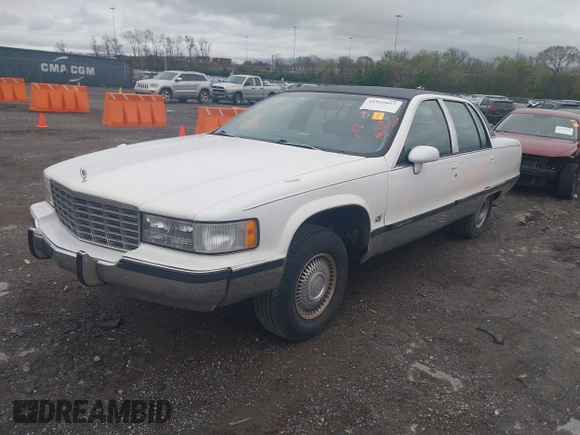 1993 Cadillac Fleetwood z VIN 1G6DW527XPR723385, wystawiony jako IAAI lot #41925057 z przebiegiem 193 595 mil mil oraz . Historia ofert i sprzedaży dostępna na DreamBid. Obrazek 2.