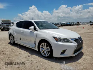 2014 Lexus CT 200h with VIN JTHKD5BH3E2189525, listed as a Copart auction lot 62602215 with 190,087 mi miles and Salvage title. Bid and sale history available at DreamBid. Image 4.