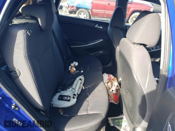 2012 Hyundai Accent SE with VIN KMHCU5AEXCU025845, listed as a Copart auction lot 86557364 with 117,262 mi miles and Salvage Title. Bid and sale history available at carsss.com. Image 10.