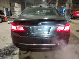 2015 BMW 7 Series 740Li xDrive with VIN WBAYF4C55FG291706, listed as a Copart auction lot 41992355 with 76,483 mi miles and Salvage Title. Bid and sale history available at carsss.com. Image 6.