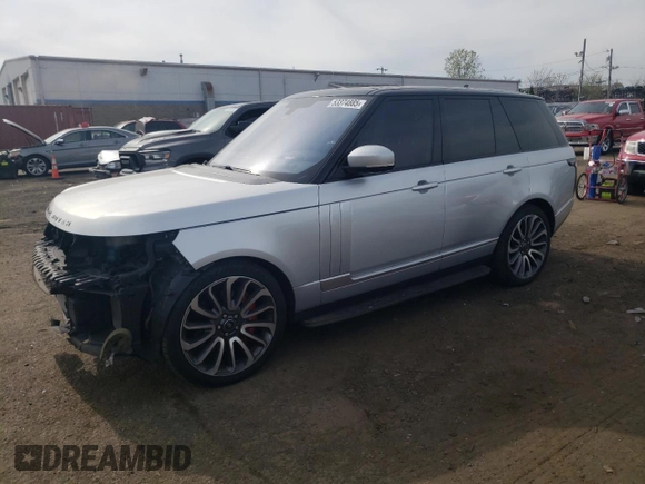2016 Land Rover Range Rover Supercharged with VIN SALGS2EF6GA303394, listed as a Copart auction lot 53374885 with 99,954 mi miles and Salvage title. Bid and sale history available at DreamBid. Image 1.