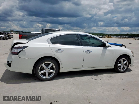 2014 Nissan Maxima S with VIN 1N4AA5AP2EC441439, listed as a Copart auction lot 55456425 with 193,649 mi miles and Salvage Title. Bid and sale history available at DreamBid. Image 3.
