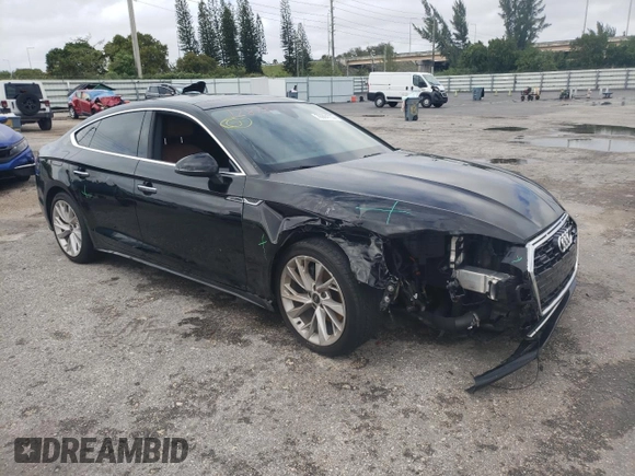 2021 Audi A5 Sportback Premium with VIN WAUABCF59MA038889, listed as a Copart auction lot 76304733 with 24,872 mi miles. Bid and sale history available at carsss.com. Image 4.