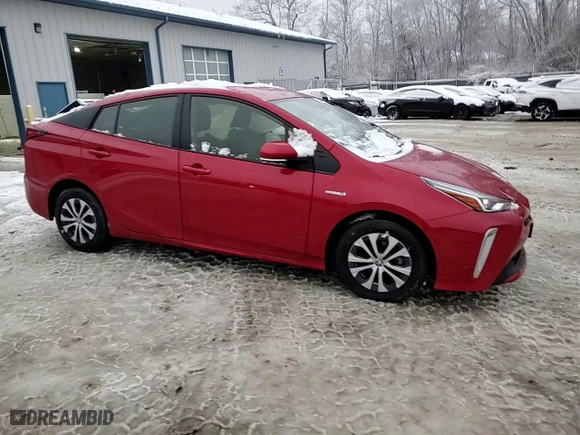 2022 Toyota Prius LE with VIN JTDL9MFU6N3040772, listed as a Copart auction lot 84241014 with 22,377 mi miles and Salvage Title. Bid and sale history available at carsss.com. Image 11.