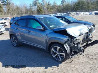 2020 Hyundai Kona Limited with VIN KM8K3CA56LU494806, listed as a IAAI auction lot 41747268 with 45,061 mi miles. Bid and sale history available at carsss.com. Image 1.