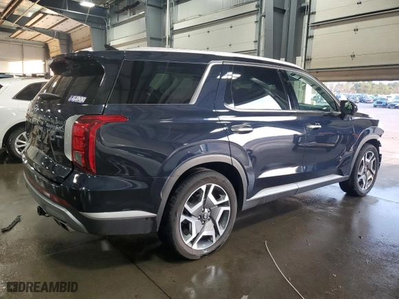 2024 Hyundai Palisade SEL with VIN KM8R4DGE6RU690536, listed as a Copart auction lot 80944234 with 13,643 mi miles and Salvage Title. Bid and sale history available at carsss.com. Image 3.