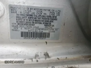2015 Nissan Versa SV with VIN 3N1CN7AP5FL931837, listed as a Copart auction lot 57343155 with 104,494 mi miles and Salvage title. Bid and sale history available at DreamBid. Image 13.