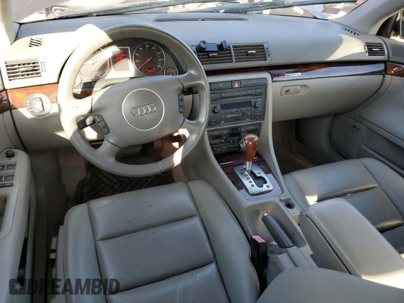 2003 Audi A4 3.0L with VIN WAULT68E63A141030, listed as a Copart auction lot 70910244 with 135,527 mi miles and Clean Title. Bid and sale history available at carsss.com. Image 8.