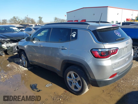 2023 Jeep Compass Latitude with VIN 3C4NJDBN5PT540587, listed as a IAAI auction lot 41214077 with 35,887 mi miles and . Bid and sale history available at DreamBid. Image 3.