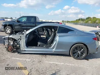 2018 Infiniti Q60 Luxe with VIN JN1EV7EL8JM391379, listed as a IAAI auction lot 41472370 with Not Provided miles and . Bid and sale history available at carsss.com. Image 14.