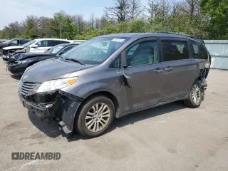 2015 Toyota Sienna XLE with VIN 5TDYK3DC9FS600153, listed as a Copart auction lot 58360905 with 189,200 mi miles and Salvage title. Bid and sale history available at DreamBid. Image 1.