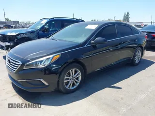 2016 Hyundai Sonata SE with VIN 5NPE24AF5GH359190, listed as a IAAI auction lot 39367783 with 86,841 mi miles and . Bid and sale history available at DreamBid. Image 2.