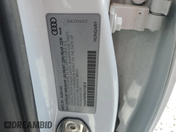 2016 Audi A3 1.8T Premium with VIN WAUA7GFF5G1010819, listed as a Copart auction lot 51113475 with 89,667 mi miles and Salvage Title. Bid and sale history available at carsss.com. Image 12.