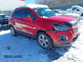 2016 Chevrolet Trax LTZ with VIN KL7CJRSB3GB569465, listed as a IAAI auction lot 41271637 with 152,503 mi miles. Bid and sale history available at carsss.com. Image 1.
