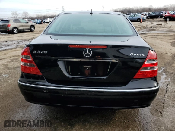 2005 Mercedes-Benz E 320 with VIN WDBUF82J55X176995, listed as a Copart auction lot 42928825 with 150,161 mi miles and Salvage Title. Bid and sale history available at DreamBid. Image 6.