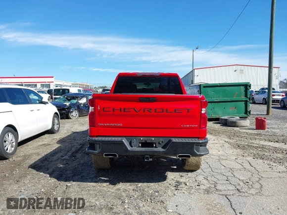 2021 Chevrolet Silverado 1500 Custom Trail Boss with VIN 1GCPYCEF6MZ374961, listed as a IAAI auction lot 41450188 with 41,605 mi miles and . Bid and sale history available at DreamBid. Image 16.