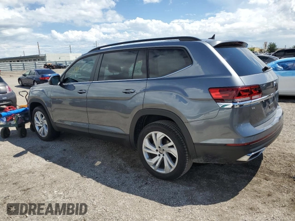 2021 Volkswagen Atlas SE with VIN 1V2JP2CAXMC562278, listed as a Copart auction lot 68907783 with 57,966 mi miles and . Bid and sale history available at DreamBid. Image 2.