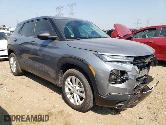 2021 Chevrolet TrailBlazer LS with VIN KL79MMS26MB006118, listed as a Copart auction lot 65100793 with 25,295 mi miles. Bid and sale history available at carsss.com. Image 4.